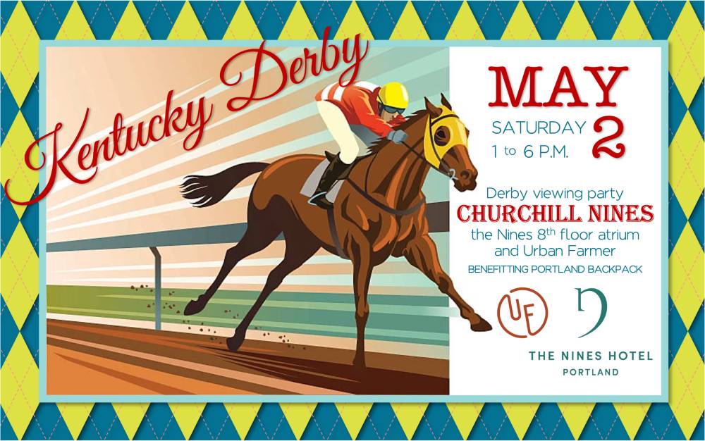 a poster for a horse racing event