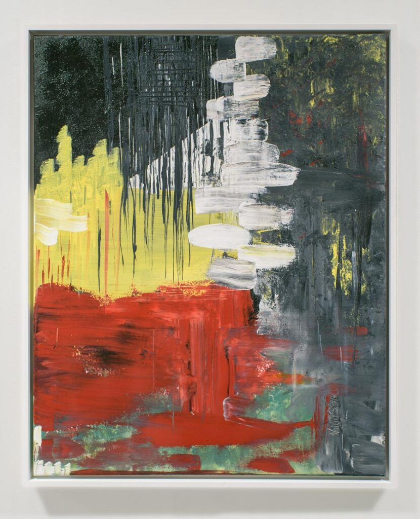 artwork displayed on a white wall