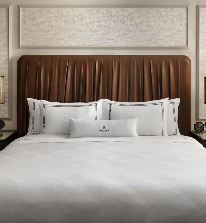 white and black floral bed linen