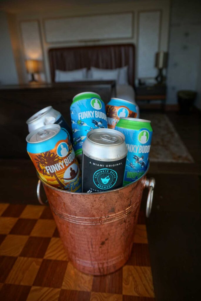 sprite can on brown basket