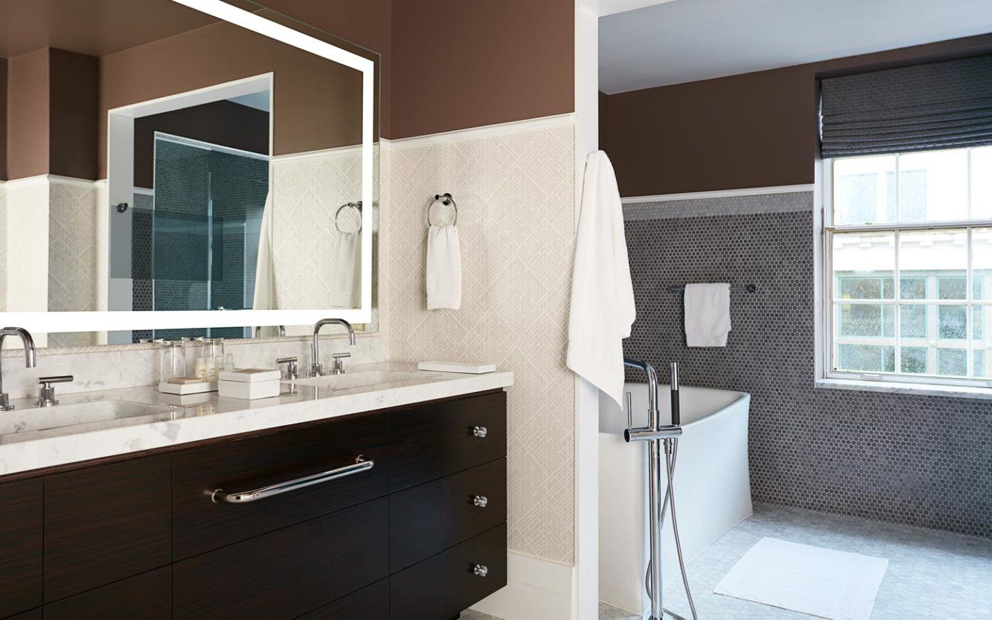 white towel on stainless steel towel rack