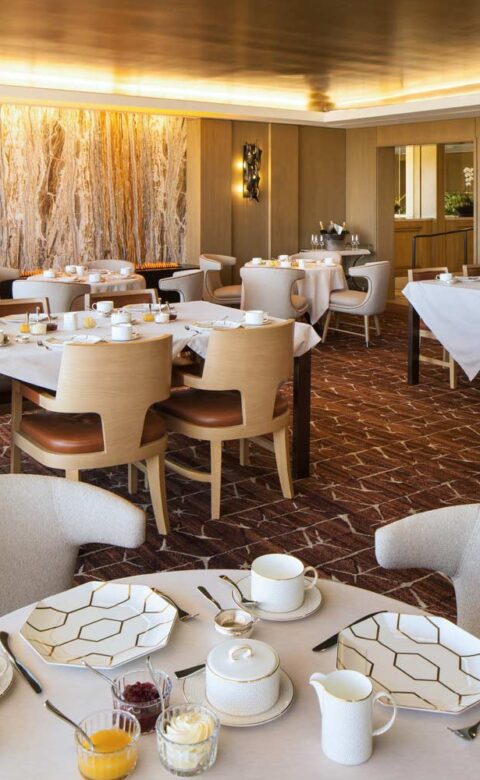 tables set for Afternoon Tea