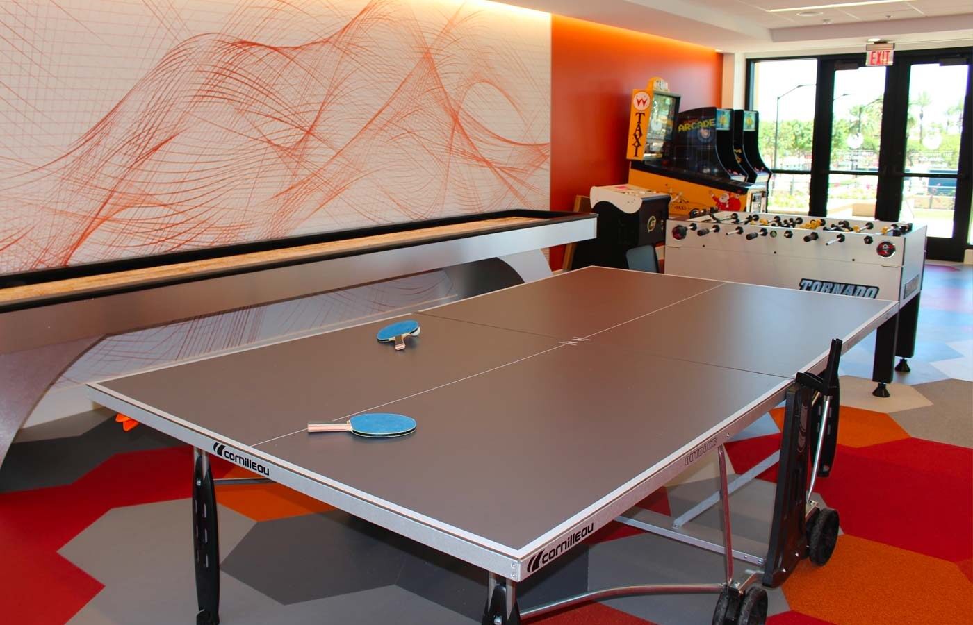 ping pong table at the games room of The Phoenician