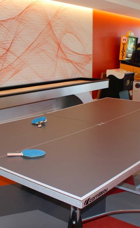 ping pong table at the games room of The Phoenician