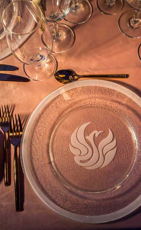 Chargers feature The Phoenician logo